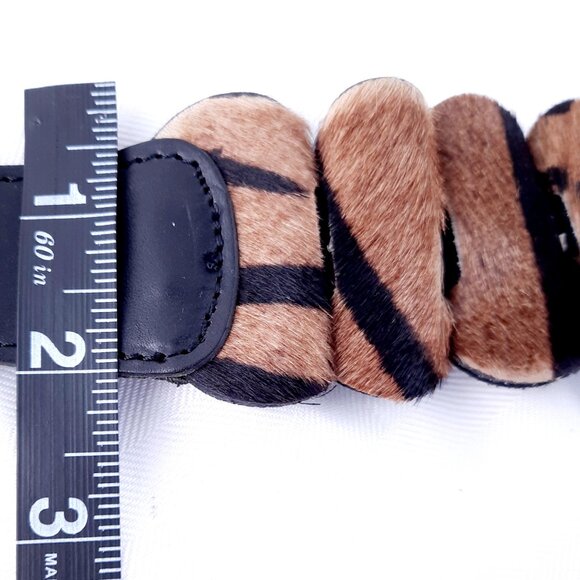 Unique Fur Lion Designer Belt 2 1/2" x 39" - Picture 6 of 9